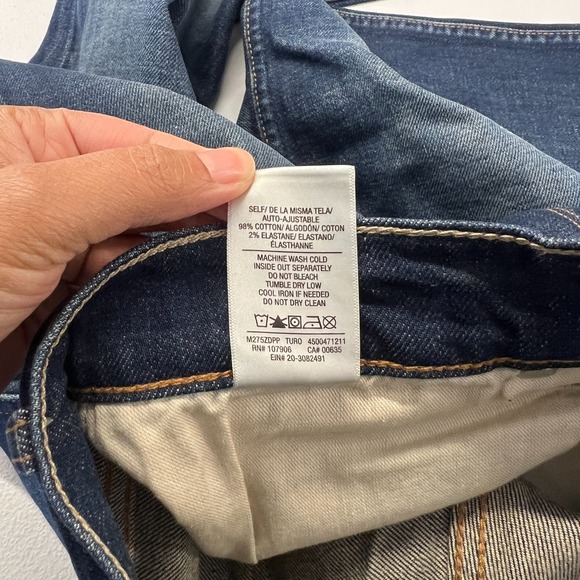 Hudson Blake Slim Straight Jeans Mens 32 Blue Denim Cotton Stretch Mid Rise - Picture 13 of 15